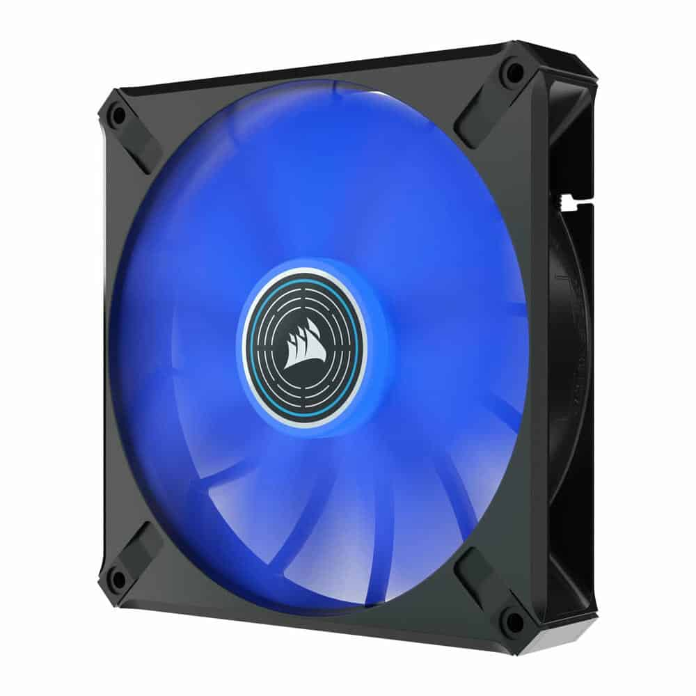 (image for) Corsair ML140 LED ELITE 140mm Blue LED Magnetic Levitation Fan Single Pack Black